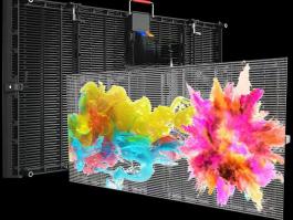 戶外led透明屏3.9-7.8   戶外格柵屏